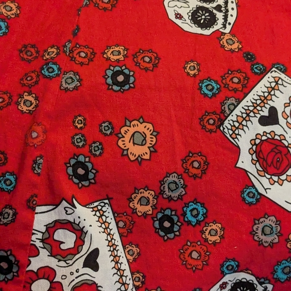 Oten Sugar Skull Rockabilly Pinup Dress Medium - Picture 10 of 15